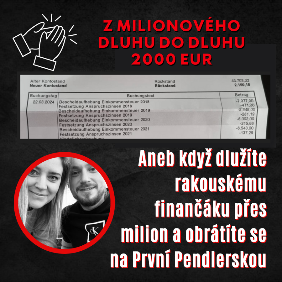 Z milionového dluhu do dluhu 2000 EUR